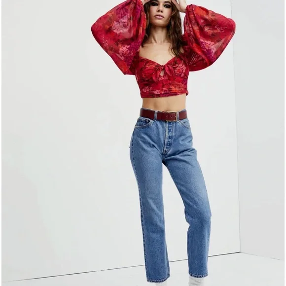 FOR LOVE AND LEMONS TRISHA CROP TOP - Picture 3 of 4